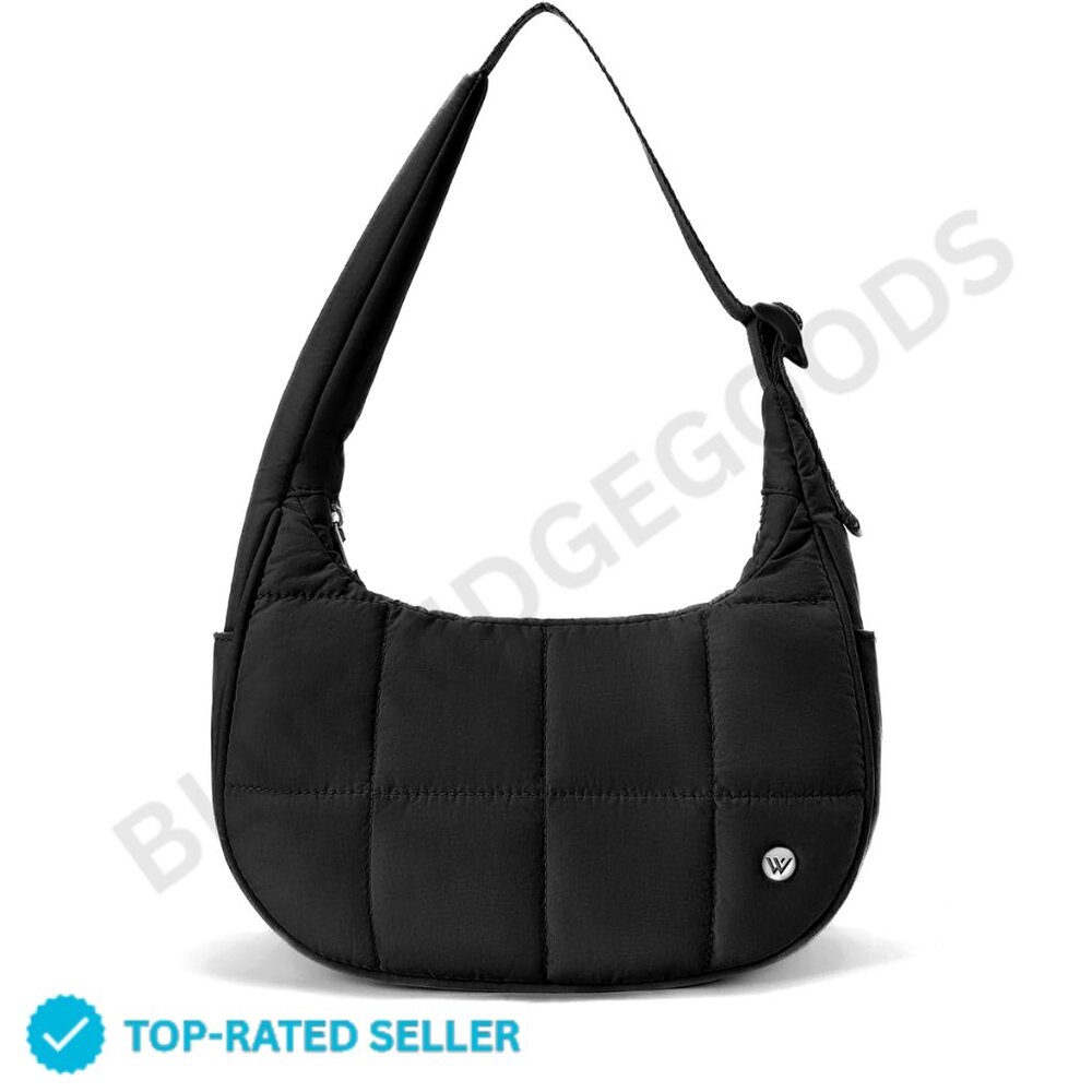 Brand New Westbronco Puffer Bag Black Shoulder Quilted